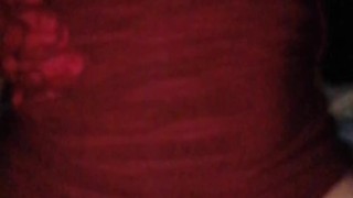 TEEN with natural tits is fucked at night