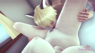 Shingeki no Kyojin Hentai - Annie cunnilingus with squirting