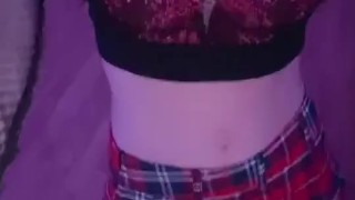 Another Tiktok Video showing my sexy outfit in red lingerie before making sex with my husband