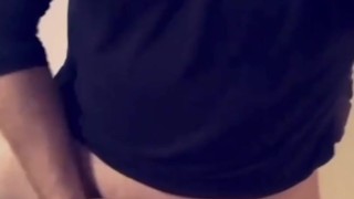 Jerking Off with Moaning Cumshot