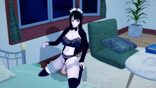Maid gets BLOWJOB and FUCK (3d Hentai)