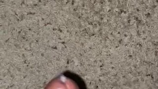 Chubby Guy Jerks Off Until He Cums