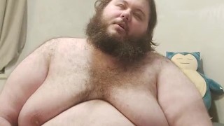 Massive 550lb Superchub jacks off