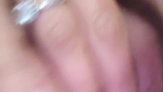 Stuffing 4 balls inside of my tight white pussy and pushing them out with squirting and creaming