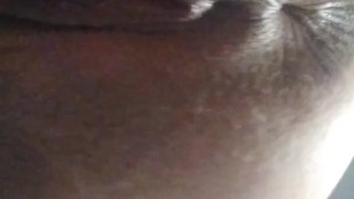 Ass up face down girl makes herself cum