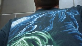 ALMOST CAUGHT - Jerking Off In The Mall Bathroom
