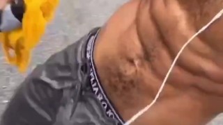 Amateur American Guy Shows Off His Nice Physique Body 6 Pack