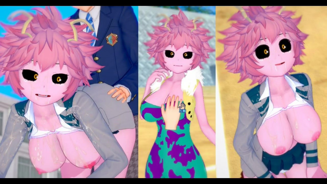 [Хентай-игра Коикацу! ] Займитесь сексом с Большие сиськи My Hero Academia  Mina Ashido.3DCG Эротичес