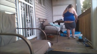 buttcrack flashing on porch