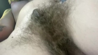 Amateur nude dancing with huge hairy bush