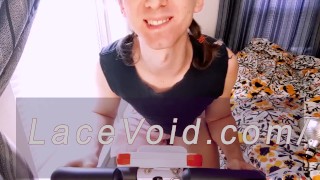 Vibrator Sissygasm w/ Fat Cock Femboy! (Full:LaceVoid,com)