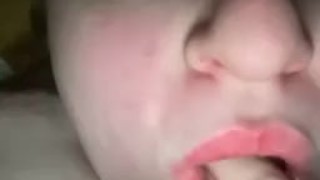 Licking my cum off my fingers 