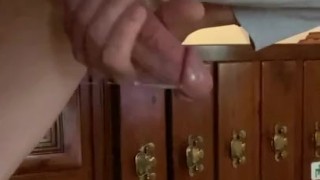 Huge Cumshot Quickie Big White Cock