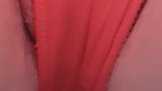 Oops I wet my knickers on the bed 