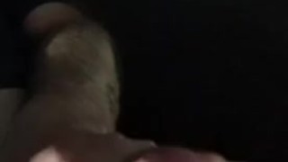 Stoking my hard cock untill I cum