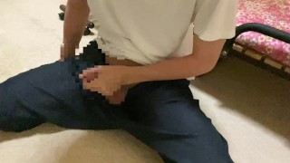 日本人素人男子が１時間射精我慢した結果、、