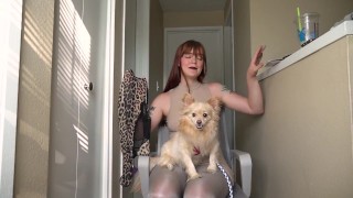 Leopard bodysuit try on- deleted softcore YouTube video
