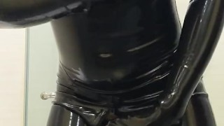 Quarantine in catsuit