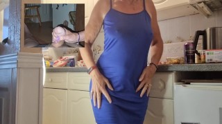 Chorizo Wank - Horny In The Kitchen - Spicy Sausage Orgasm - British Mature MILF Food Dildo