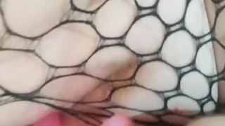 Big tits milf fucks toys