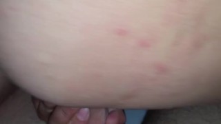 Twerking ass for upshort view and rides cock