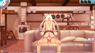 3D/Anime/Hentai. Genshin Impact: Ningguang having fun and gets creampied!!