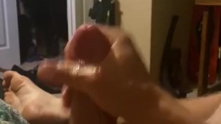 Stroking until I cum on myself