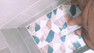 Smoking in the shower peeing and masturbating until I cum