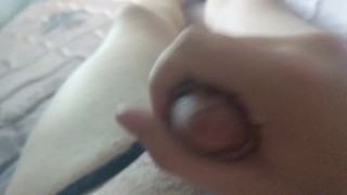 Femboy pathetically cums likes a little slut