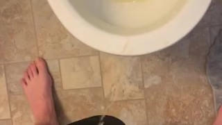 Me peeing a little 