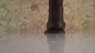 Doggy style with my 10 inch dildo