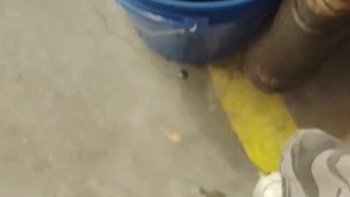 PUBLIC MASTURBATION ALMOST CAUGHT - Having A Wank In The Shop At Work 