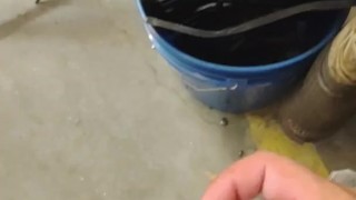PUBLIC MASTURBATION ALMOST CAUGHT - Having A Wank In The Shop At Work 