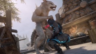 Aquarea Has Some Fun With A Werewolf