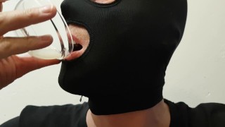 Horny straight husband makes Snapchat for straight bicurious husband and eats his cum