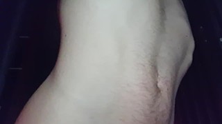 Deep Double Dildo Fuck, Belly Bulging then shoving my balls into my own ass