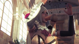 Genshin's maid Noelle serves you