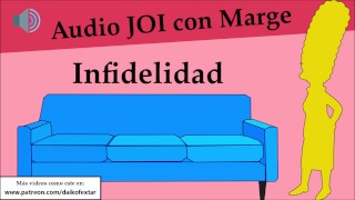 JOI con Marge. Infidelidad en casa de los Simpsons.