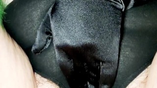 Pantycore: Teasing a Wet Spot Into My Black Cotton Panties