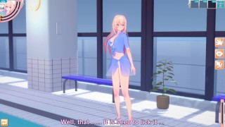 3D/Anime/Hentai: Hottest and most popular girl in school gets Fucked by the pool in her bikini !!!