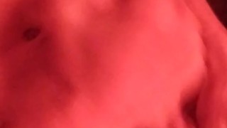 Stroking my big dick with lots of lube :)