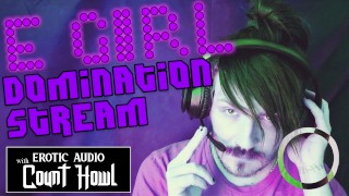 DOM IN HEADPHONES WHILE YOU STREAM ASMR EROTIC AUDIO