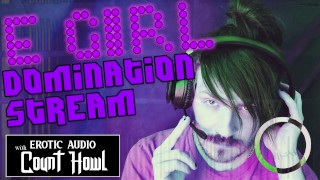 DOM IN HEADPHONES WHILE YOU STREAM ASMR EROTIC AUDIO