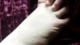 First of many feet videos to cum