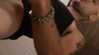 Sexy milf sucks big Dick white boy Dick and begs to be fucked 