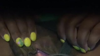 Pissing in my favorite green panties 