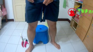 Taiwan bear play ass with toy