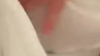 Hotbelubel Playing with custom made Dildo