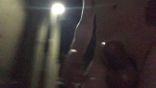 回復したのでもう少し全裸オナニーしながら路上で癒やされてみる／深夜に近所を全裸勃起で徘徊／Walk around with a naked erection at midnight 0510-4