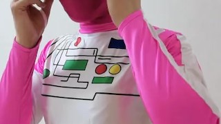 Transformation!! Japanese Crossdresser to Super Heroine Pink Ranger - FULL VID ON ONLYFANS